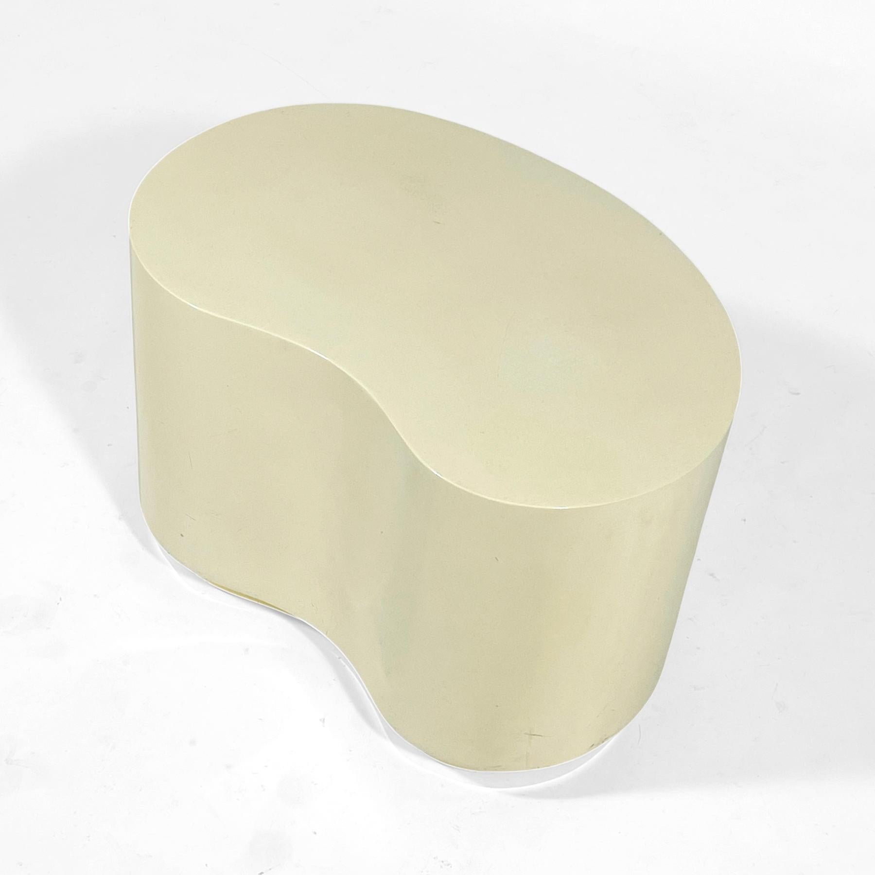 Hollywood Regency Karl Springer Style Lacquered Side Table For Sale