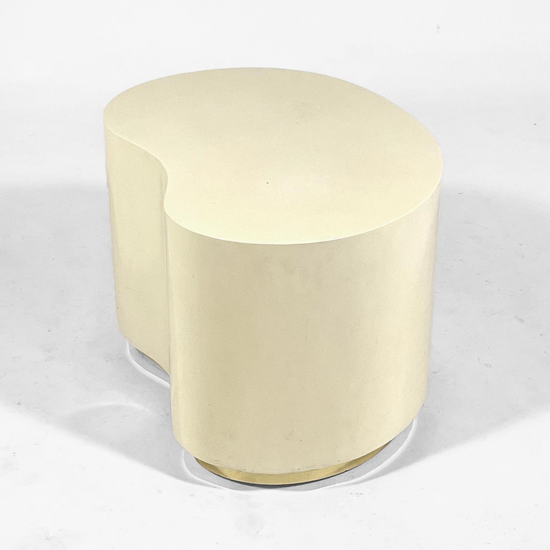 Late 20th Century Karl Springer Style Lacquered Side Table For Sale