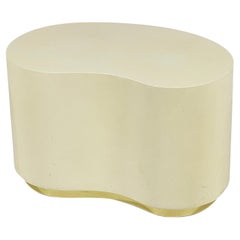 Karl Springer Style Lacquered Side Table