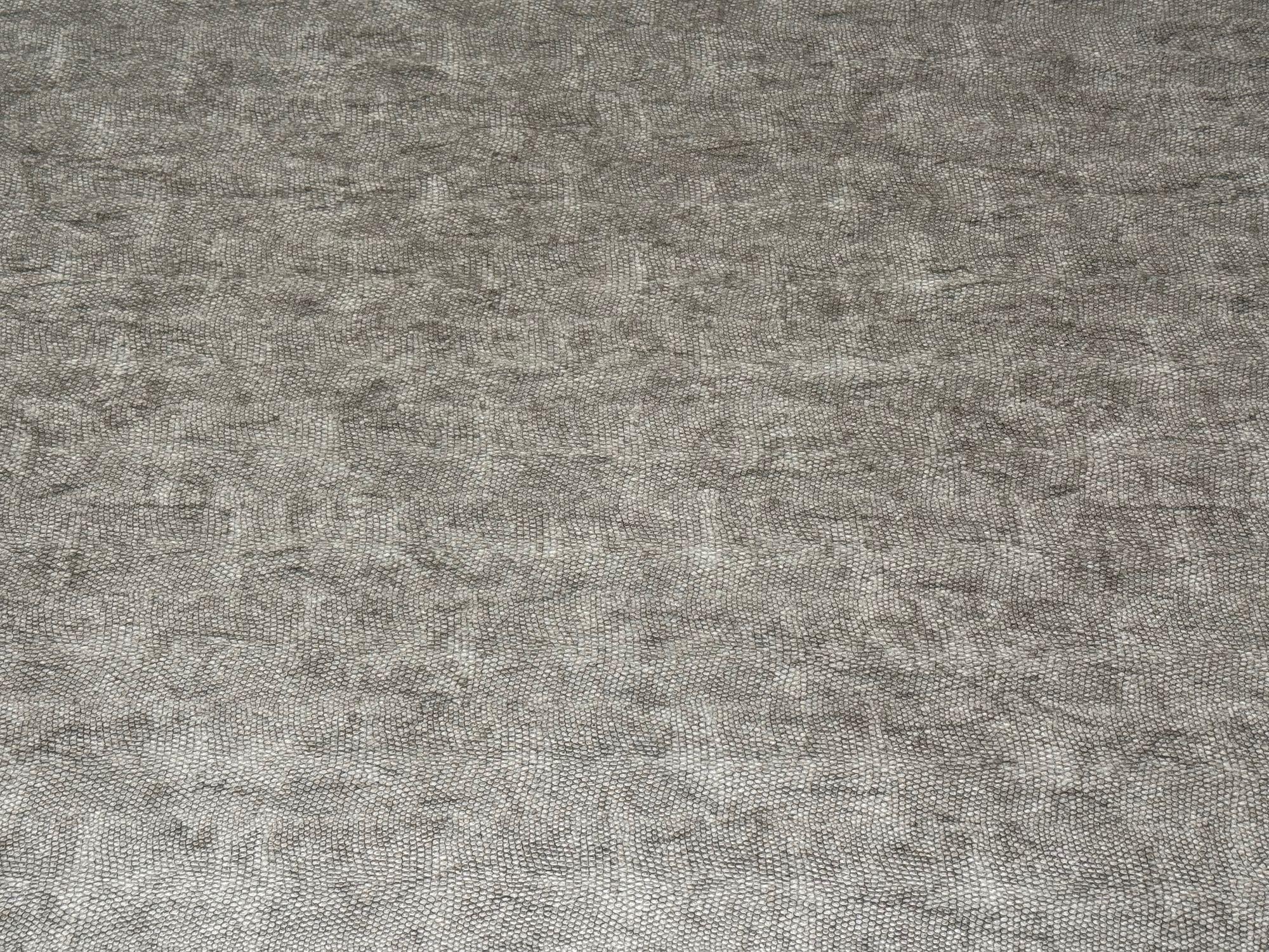 Karl-Springer-Stil, Mid-Century Modern, graues Kunstchagrin, Couchtisch, 1980er im Angebot 2