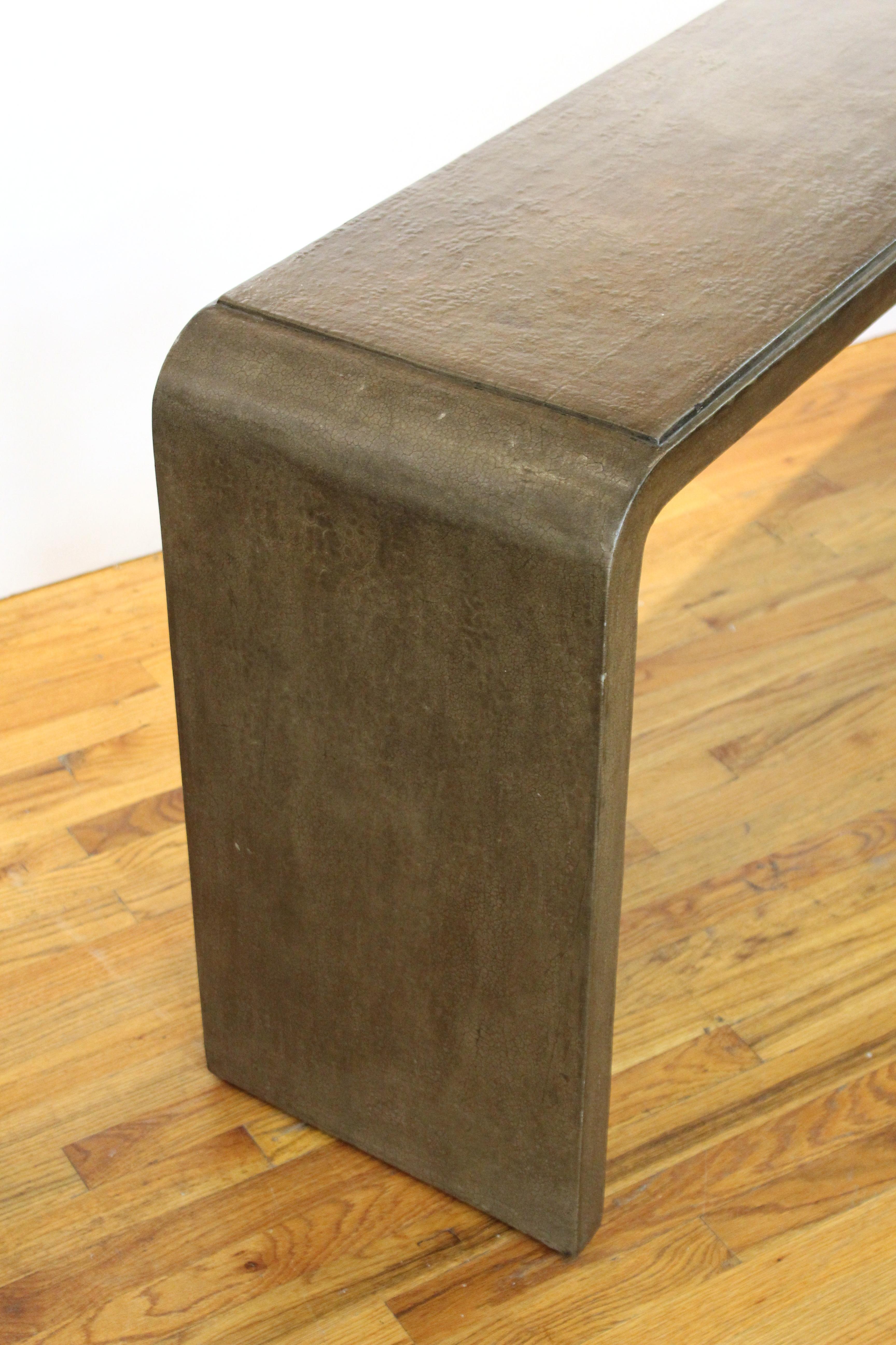 Karl Springer Style Modern Lacquered Console Table 5