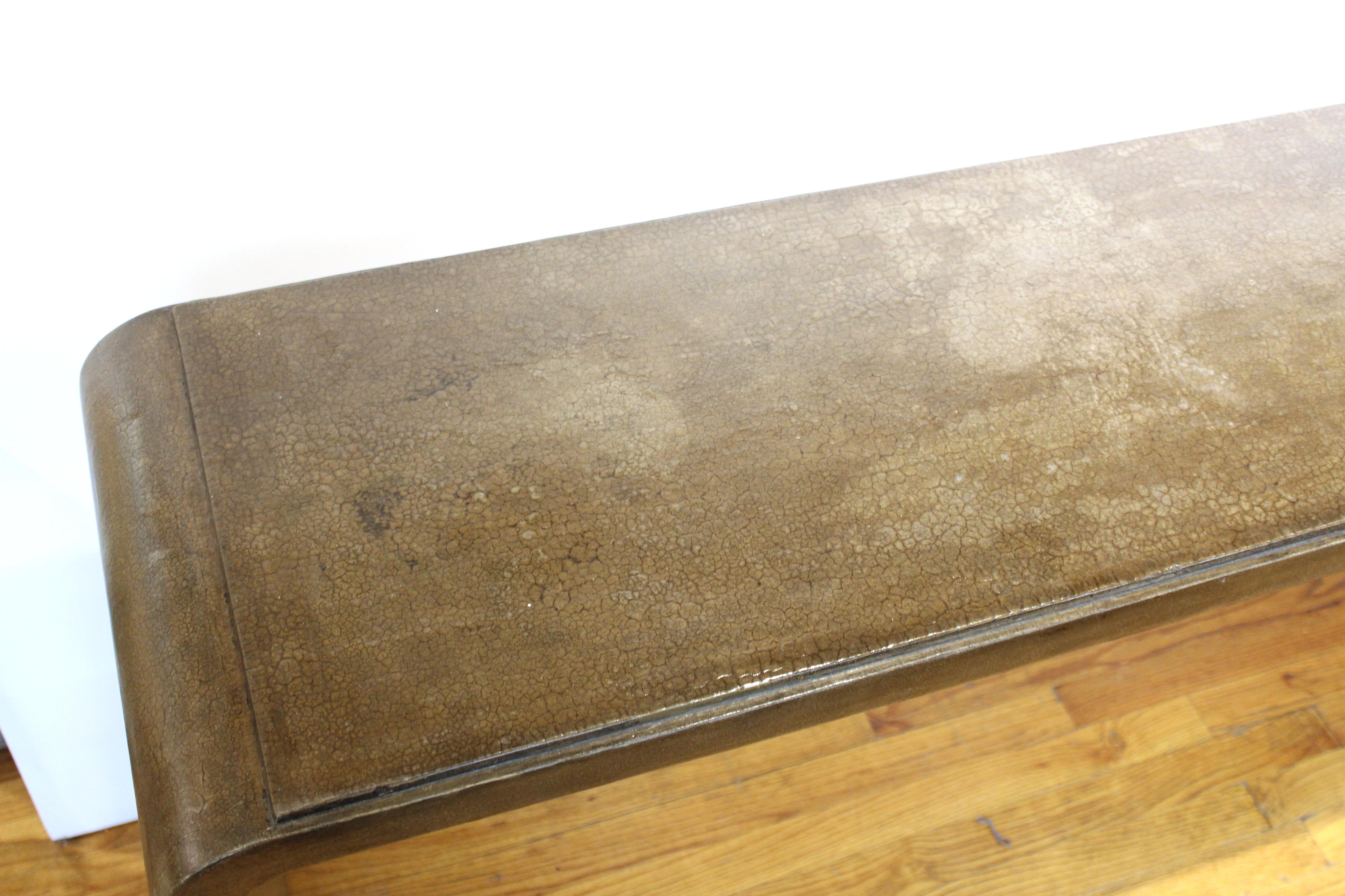 Mid-Century Modern Karl Springer Style Modern Lacquered Console Table