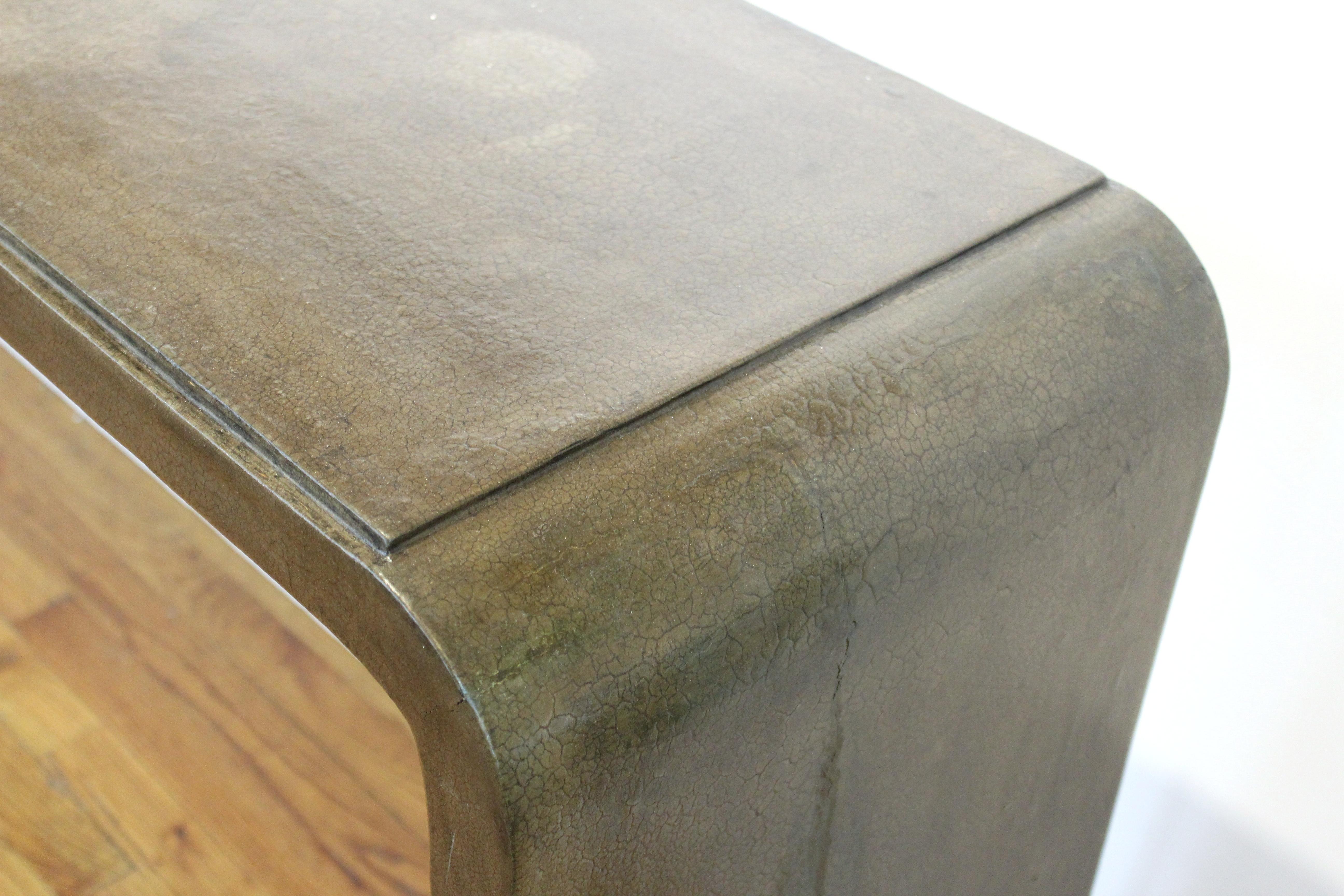 Karl Springer Style Modern Lacquered Console Table 2