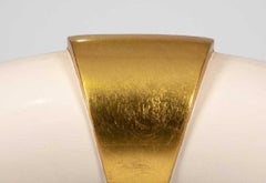 Karl Springer Style Round Mirror