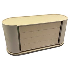 Vintage Karl Springer Style Sideboard Dresser space Agedesign Modernism 1970's