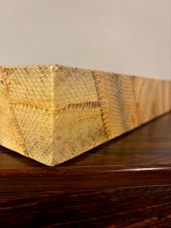 Karl Springer Style Snake Skin Serving Tray