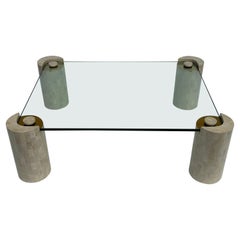 Karl Springer Tessellated Fossil Coral Coffee Table