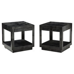 Karl Springer Tray Top End Tables