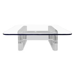 Karl Springer "Trestle Style Coffee Table", 1980s ‘Signed’