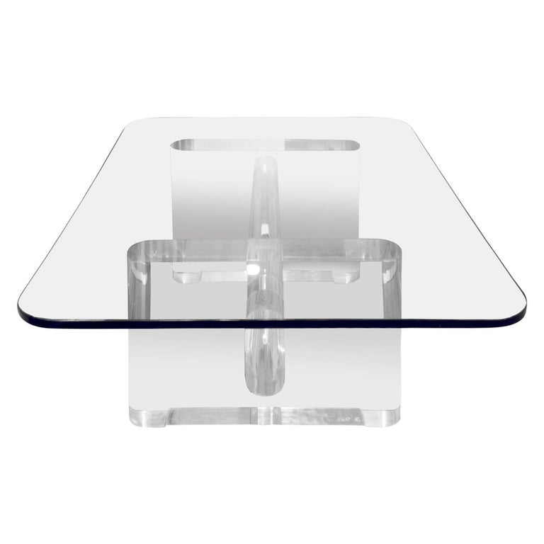 Karl Springer "Trestle Style Coffee Table", 1980s 'Signed ...