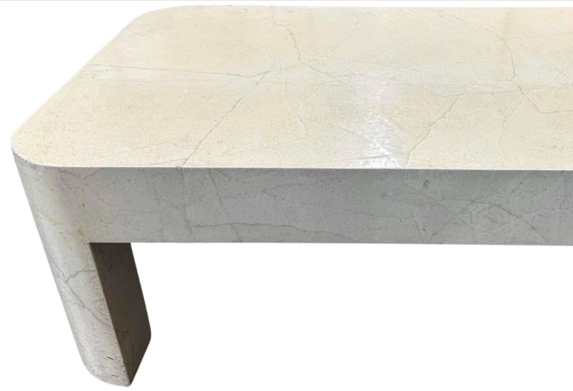 Fin du 20e siècle Table de cocktail trompe-l'œil Karl Springer en vente