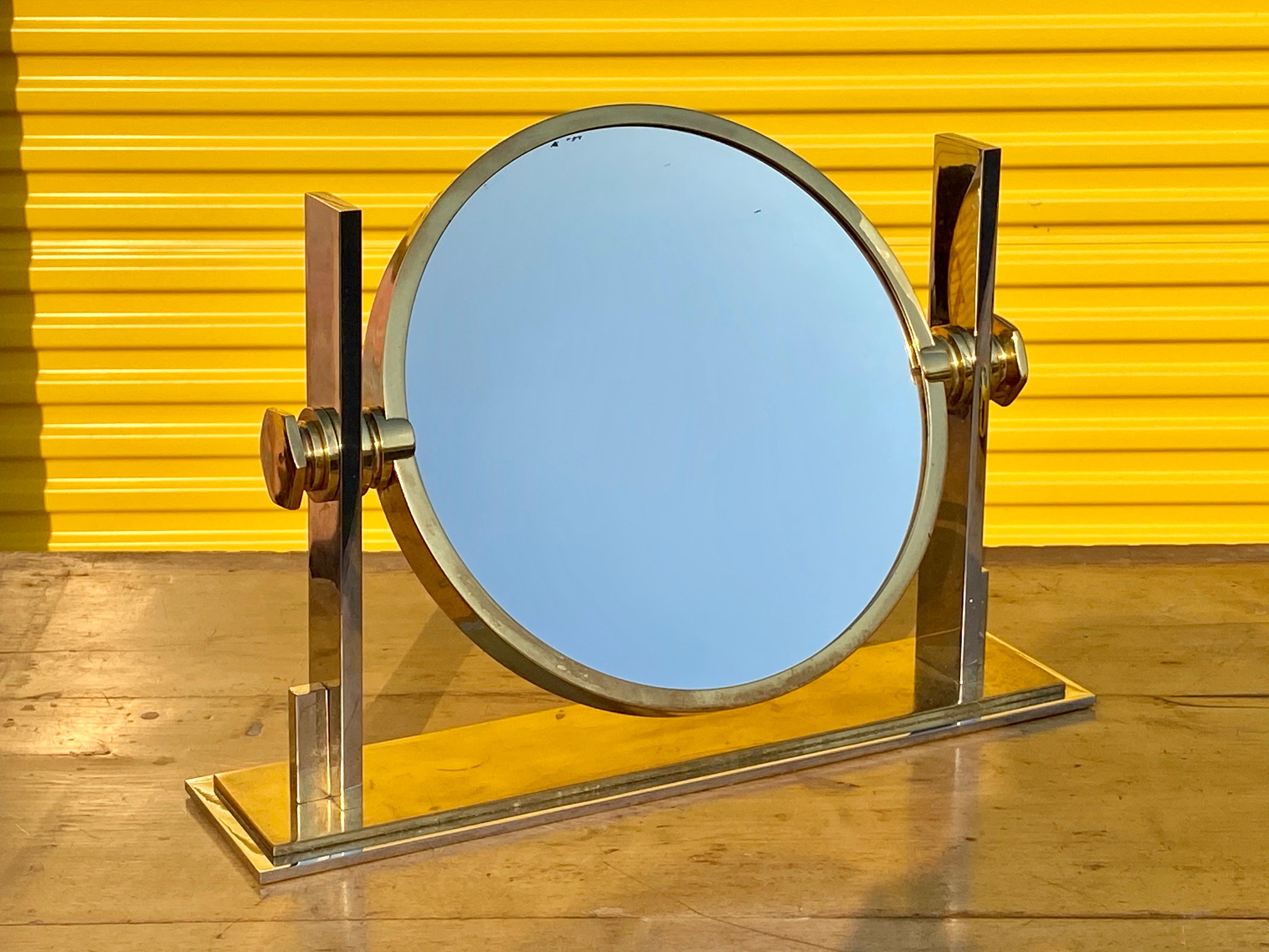 Karl Springer Vanity Mirror In Excellent Condition In North Miami, FL