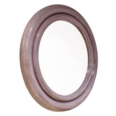 Karl Springer Wall Hanging "Bullseye Mirror" 1980s 'Signed'