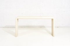 Karl Springer Waterfall Console Table, Lizard Skin, 1992