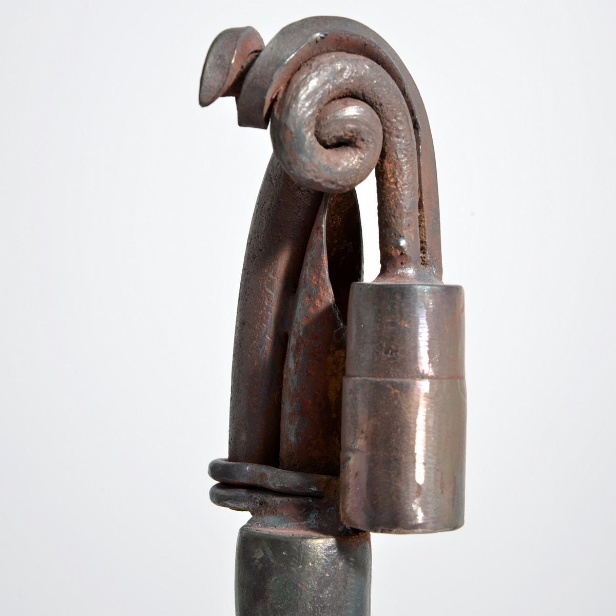 Karl Stirner Abstract Brutalist Bronze Sculpture, 19.75