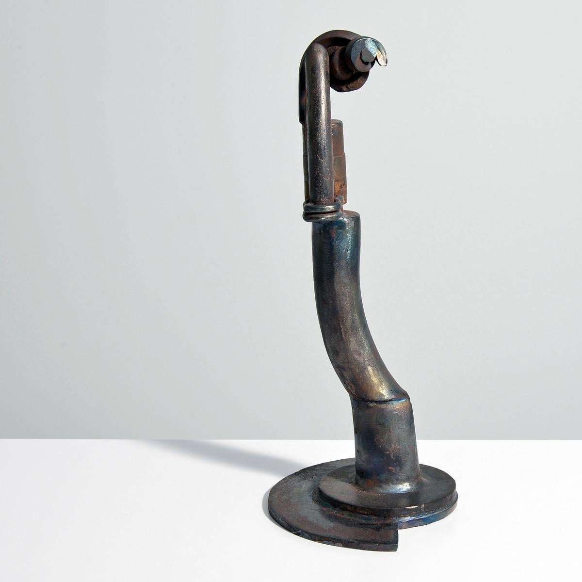Karl Stirner Abstract Brutalist Bronze Sculpture, 19.75