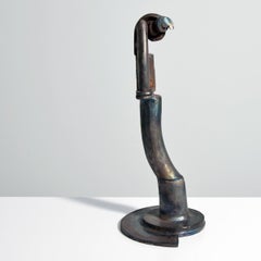 Karl Stirner Abstract Brutalist Bronze Sculpture, 19.75"H