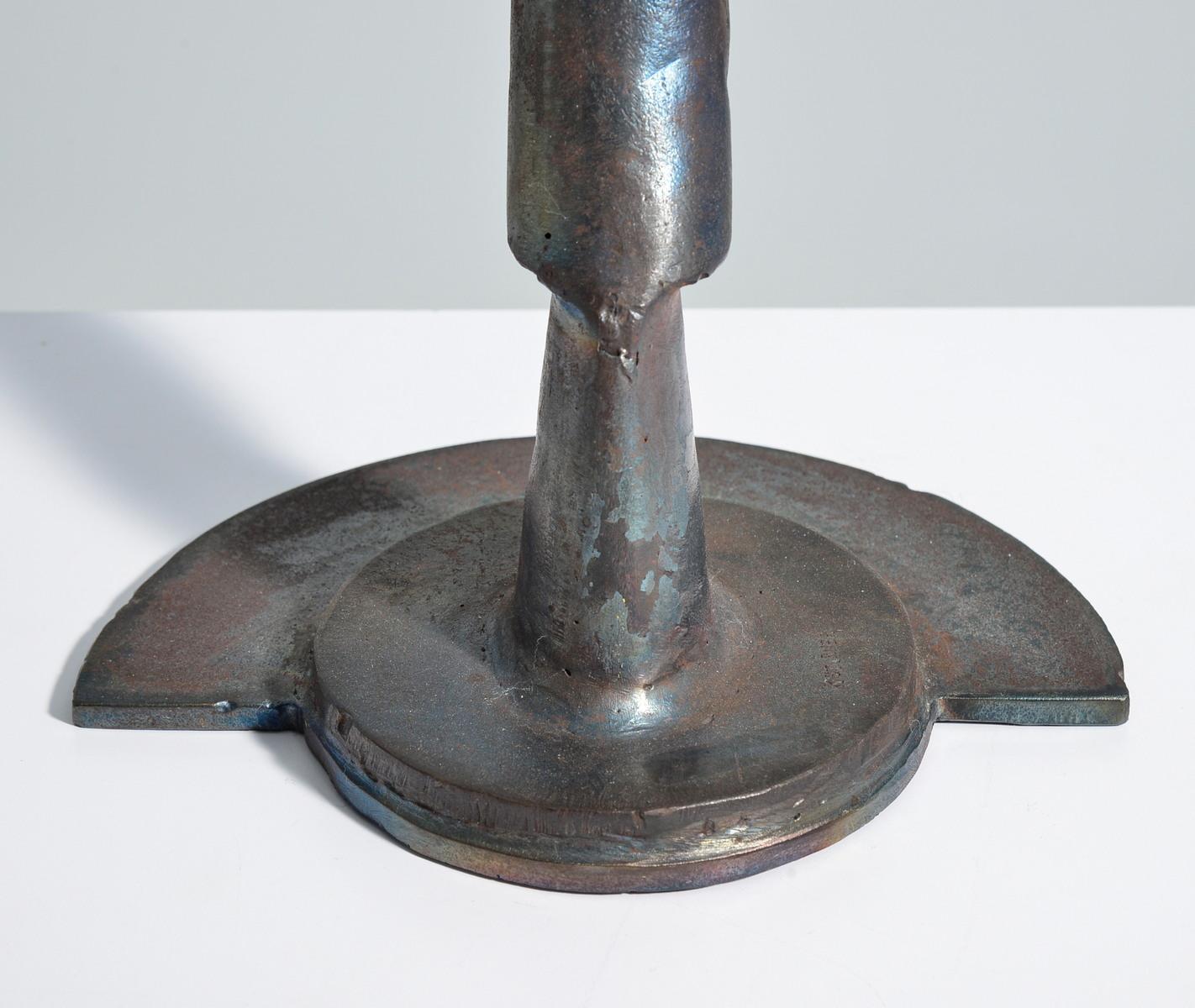 Karl Stirner Abstract Brutalist Bronze Sculpture, 19.75