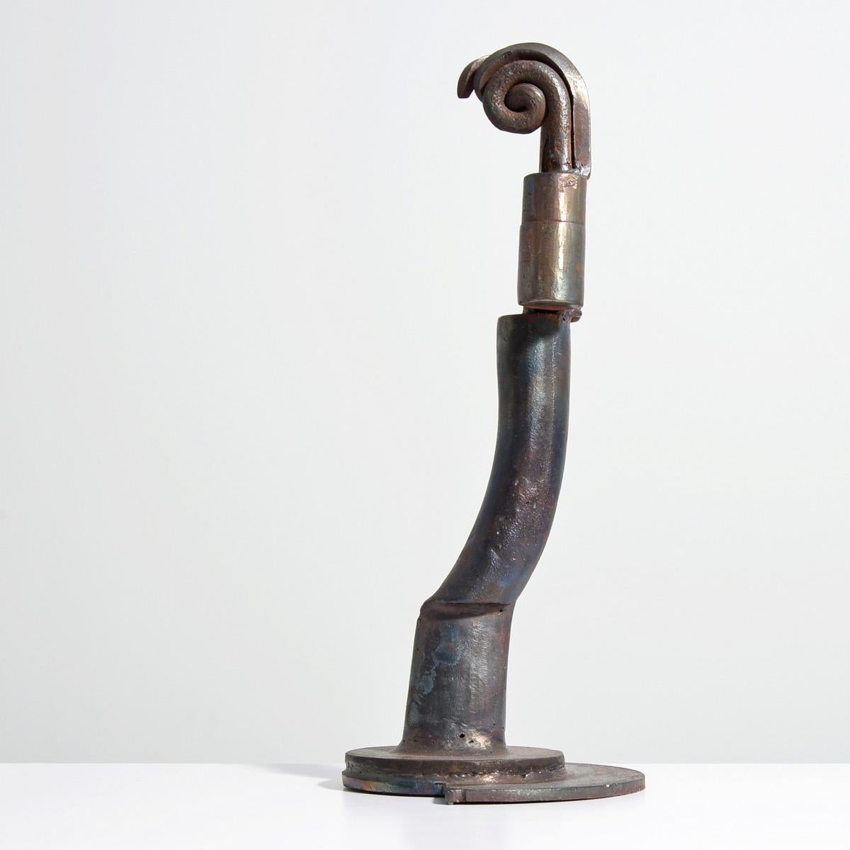 Karl Stirner Abstract Brutalist Bronze Sculpture, 19.75