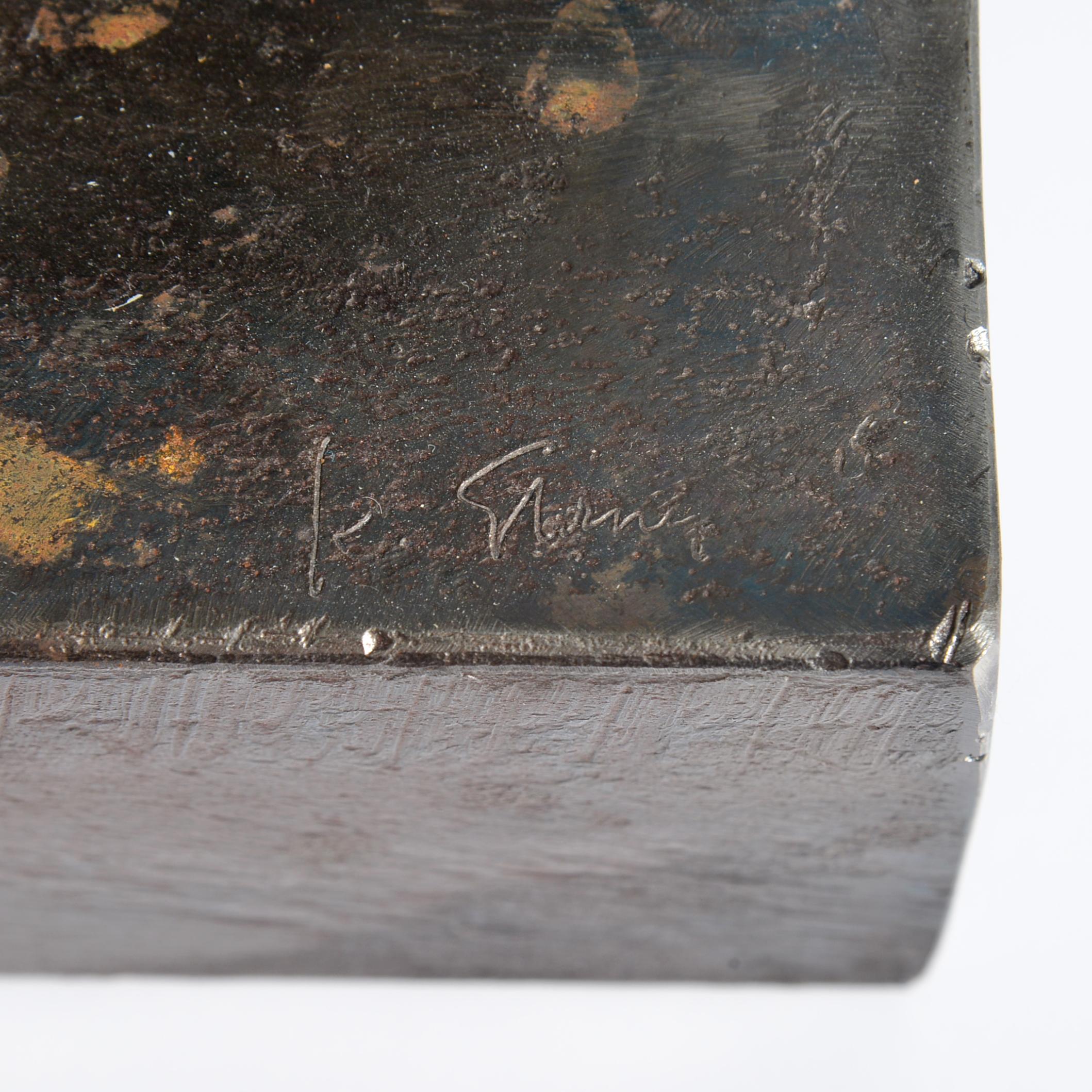 Karl Stirner Abstract Brutalist Bronze Sculptures, Priced Each For Sale 7