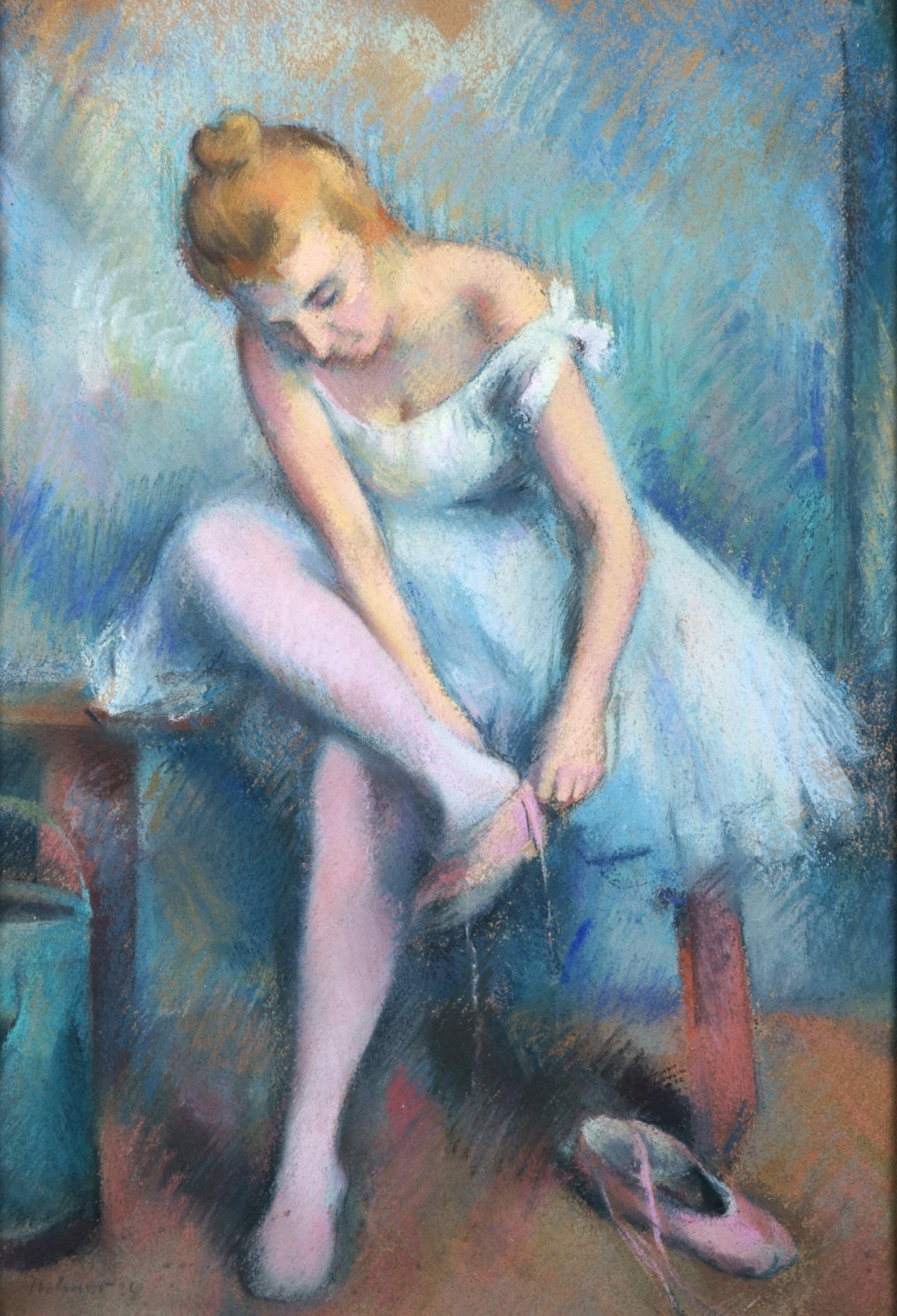 Karl Stohner Interior Painting - Ballerina in the dressing room