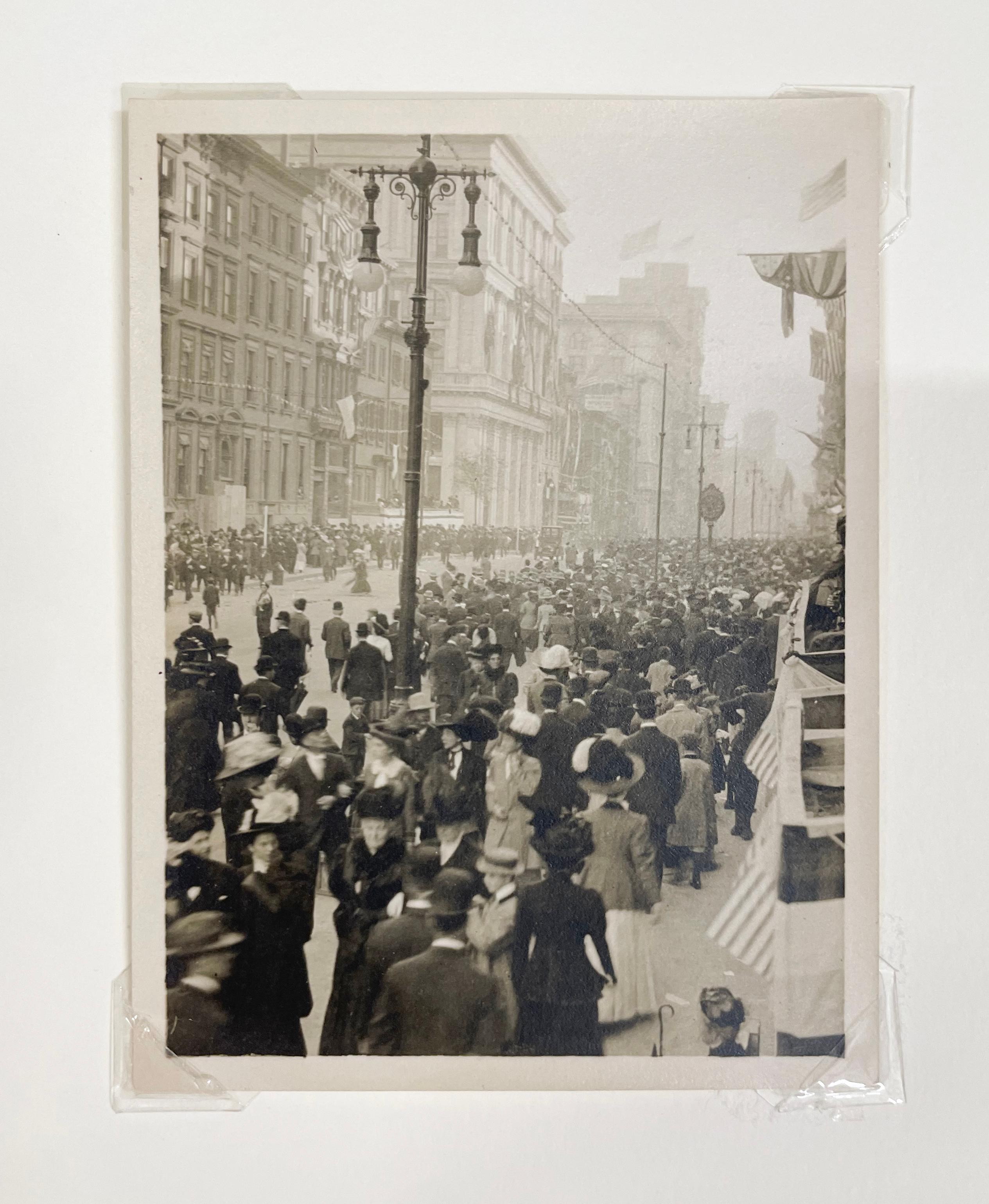 New York City Parade by Karl Struss, 1910, Vintage Gelatin Silver Print For Sale 3