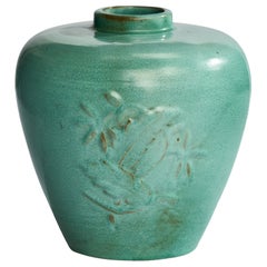 Attribution Karl Svensson, vase, céramique, Suède, années 1930