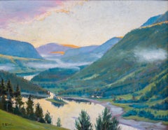 Antique Valley of Liden by Swedish Artist Karl Tirén