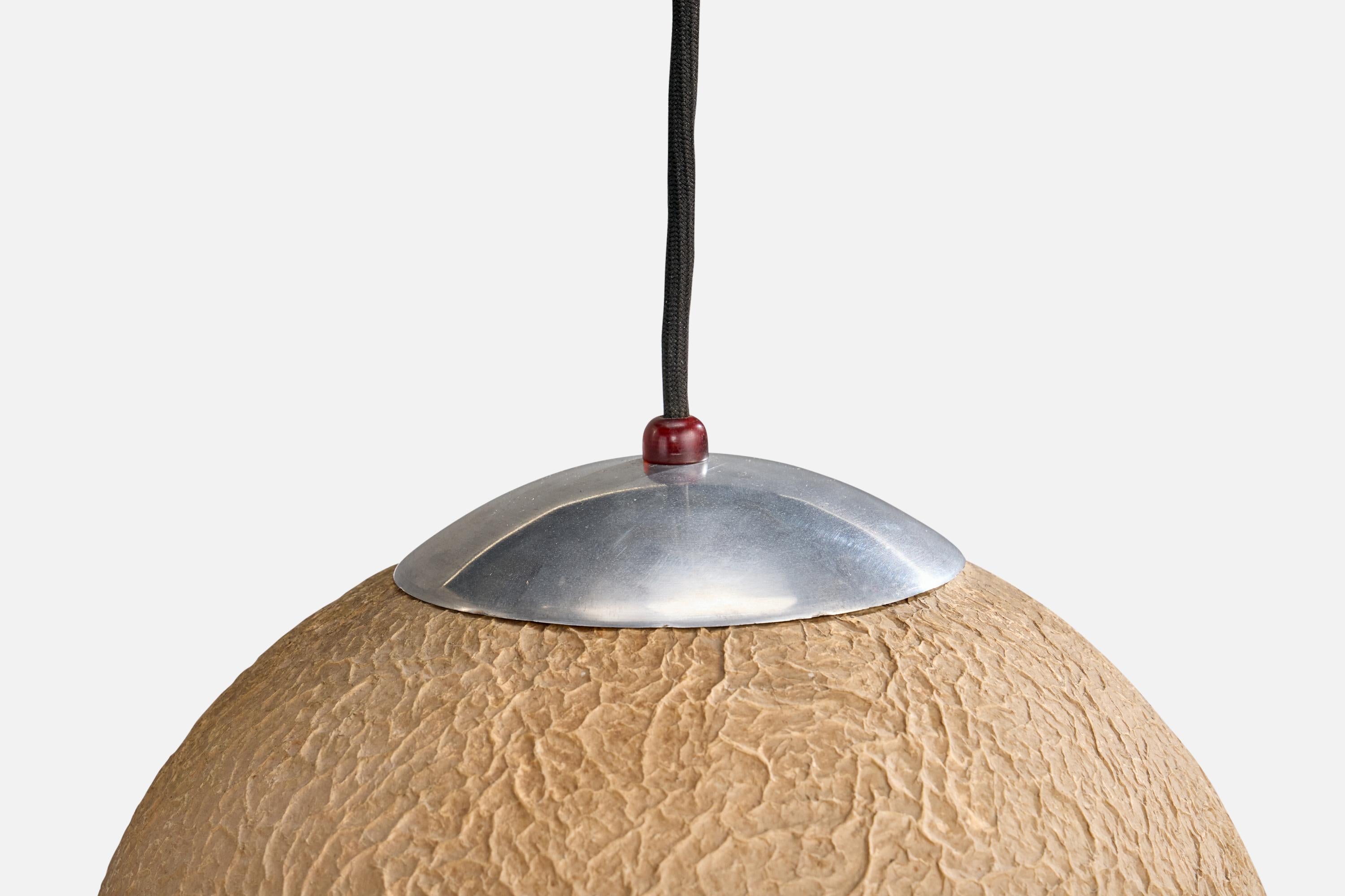 Karl Trabert Attribution, Adjustable Floor Lamp, Nickel, Paper, Germany, 1920s For Sale 3