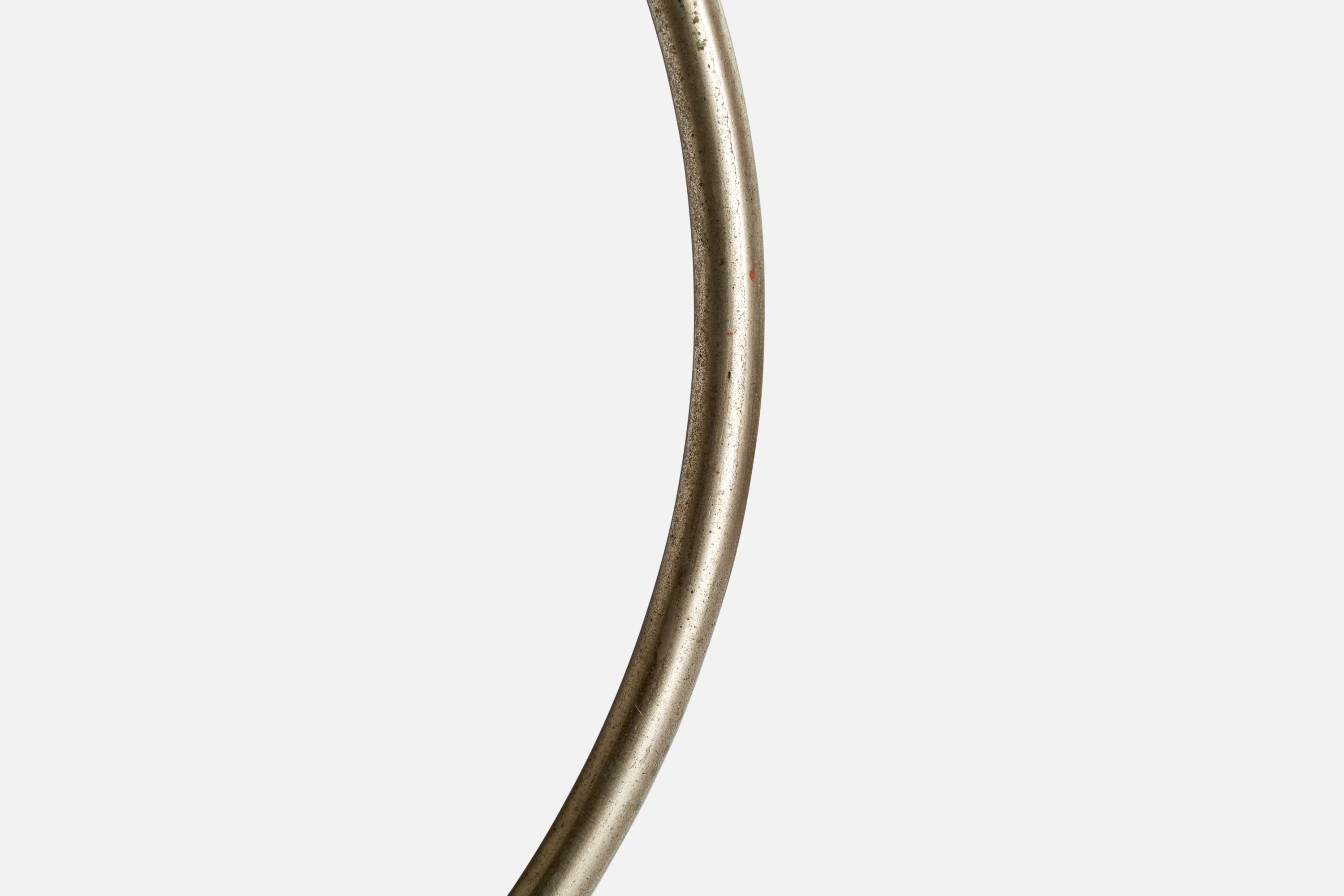 Karl Trabert, Diffuna Table Lamp, Nickel, Parchment Paper, Germany 1930s For Sale 3