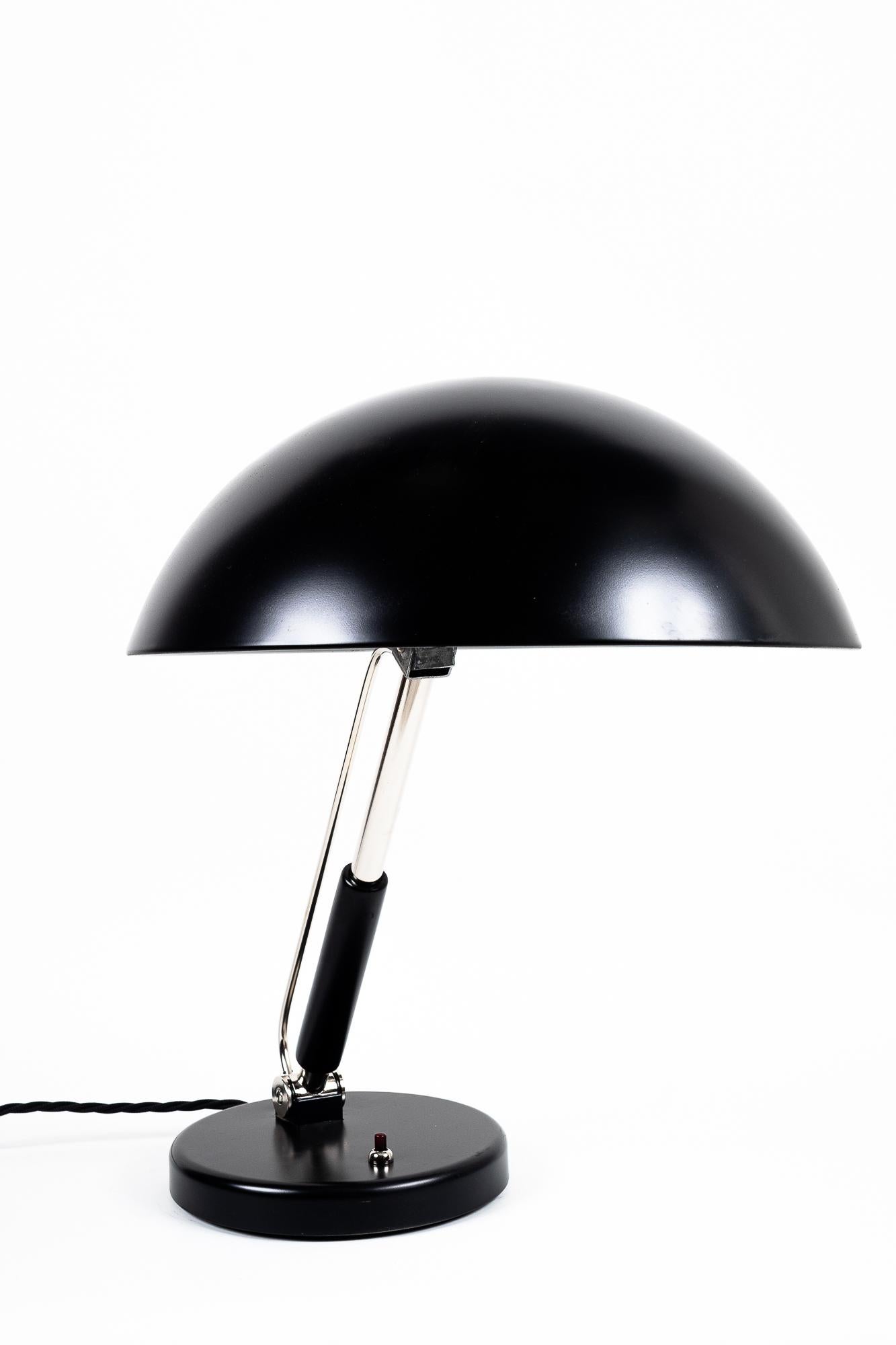 Metal Karl Trabert Industrial Design Desk Lamp Around 1930s