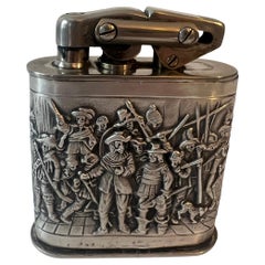 Karl Wieden German Repoussé Silver Watch Night Watch Cigar 420 Table Lights