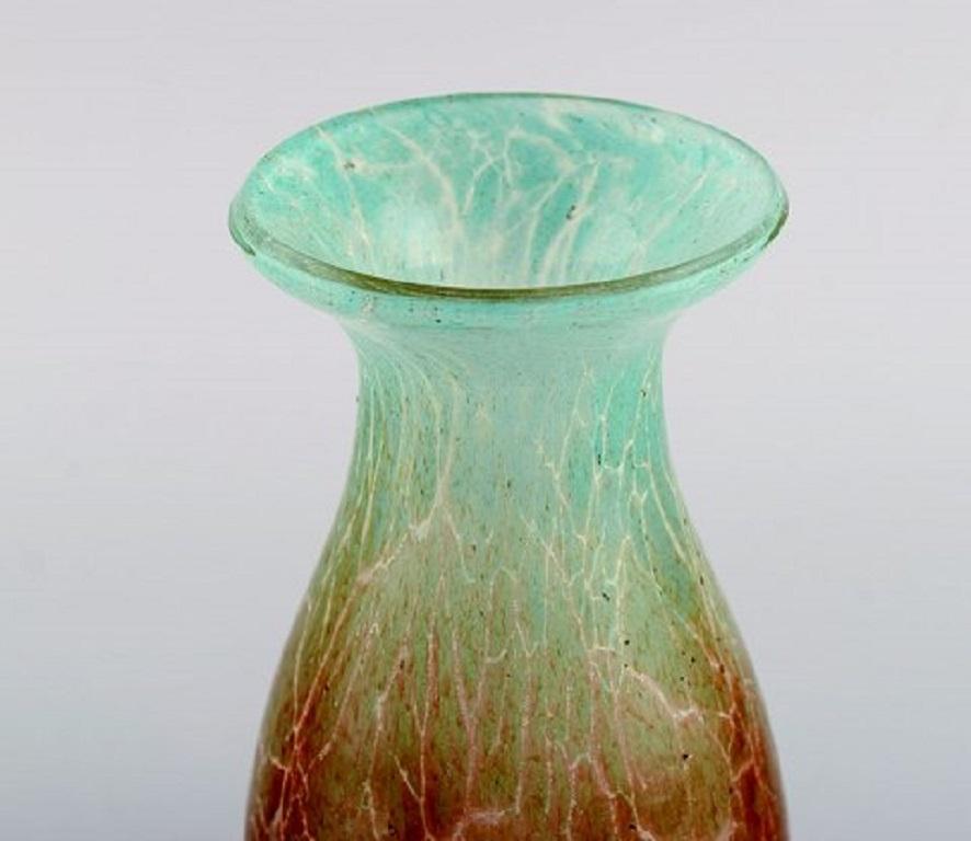 Karl Wiedmann for WMF, Ikora Vase in Mouth Blown Art Glass, Germany, 1930s In Excellent Condition For Sale In Copenhagen, DK