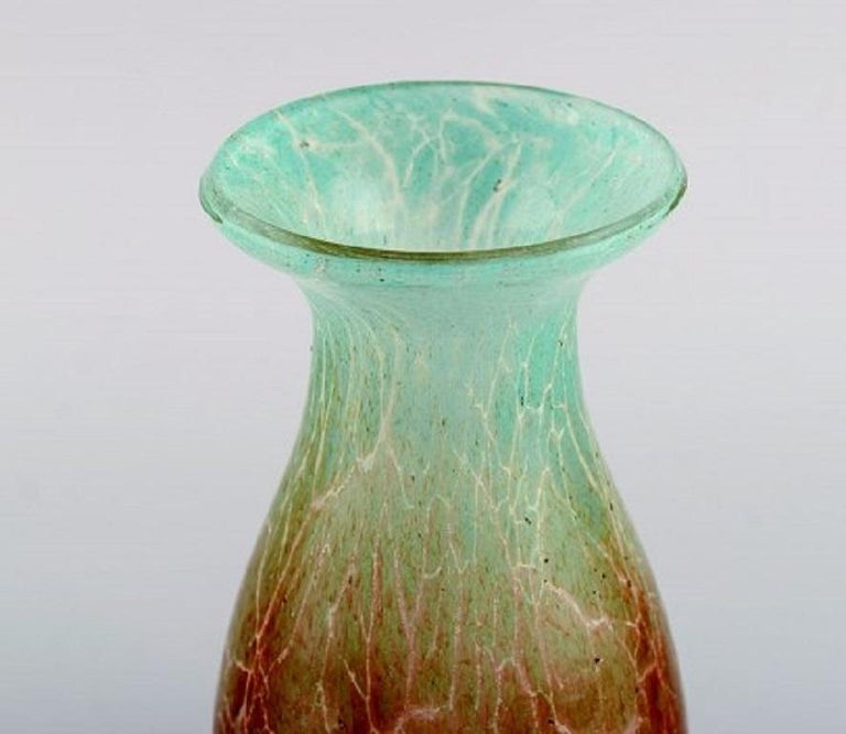 Karl Wiedmann for WMF, Ikora Vase in Mouth Blown Art Glass, Germany, 1930s In Excellent Condition For Sale In Copenhagen, Denmark