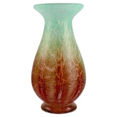 Karl Wiedmann for WMF, Ikora Vase in Mouth Blown Art Glass, Germany, 1930s