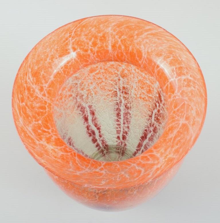 Tedesco Karl Wiedmann per WMF, Vaso in vetro artistico, Germania, anni '30 in vendita