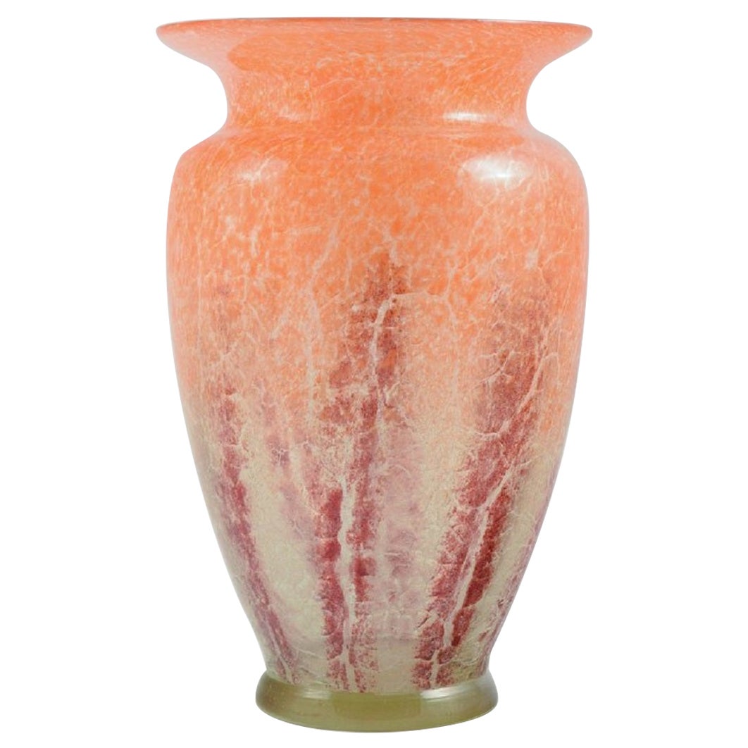 Karl Wiedmann pour WMF, vase en verre d'art, Allemagne, années 1930