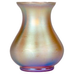 Karl Wiedmann WMF Art Deco Myra Kristal Iridescent Miniature Art Glass Vase
