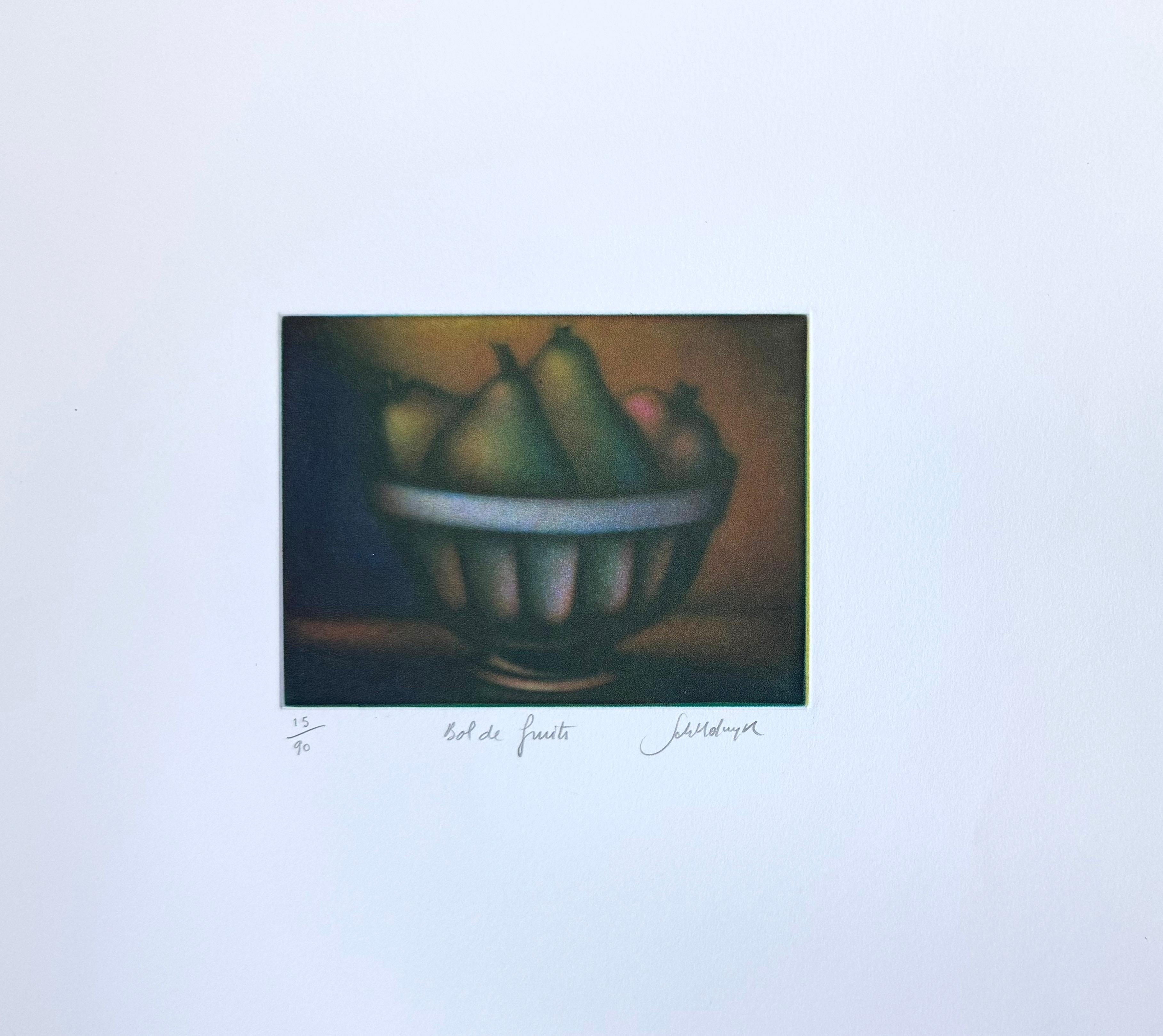 Bols de Fruit, by Laurent Schkolnyk - Print by Karl Wirsum