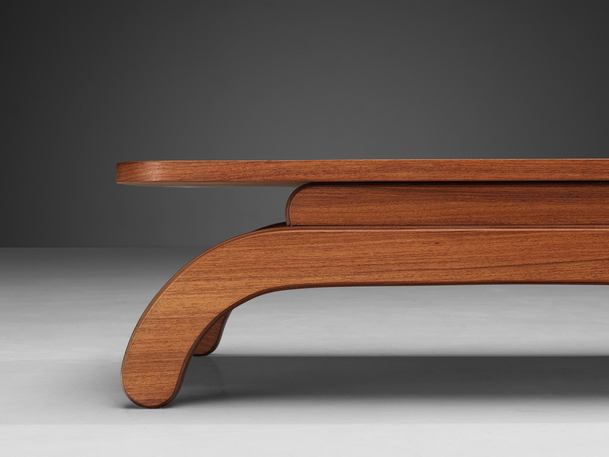 Mid-Century Modern Karl Wittmann ‘Independence’ Coffee Table in Teak For Sale