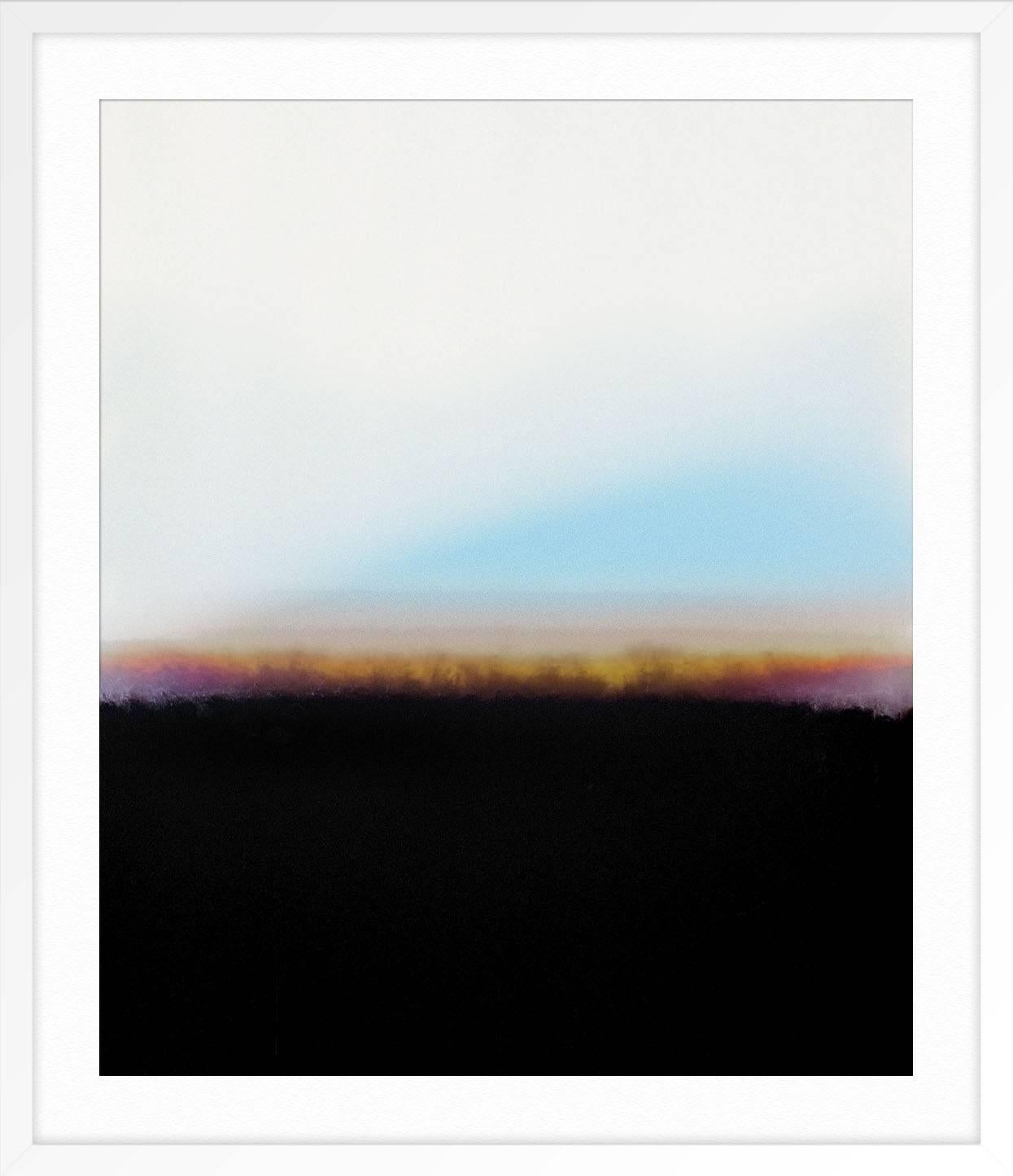 Drift Beams - Gray Abstract Print by Karl Wolfgang