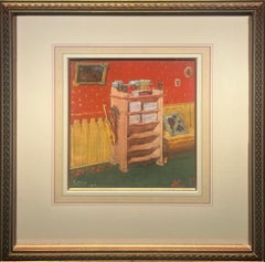 Untitled (Interior with Bookcase), c. 1910