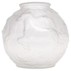 Karl Zentner, Satined Art Deco Ball Vase
