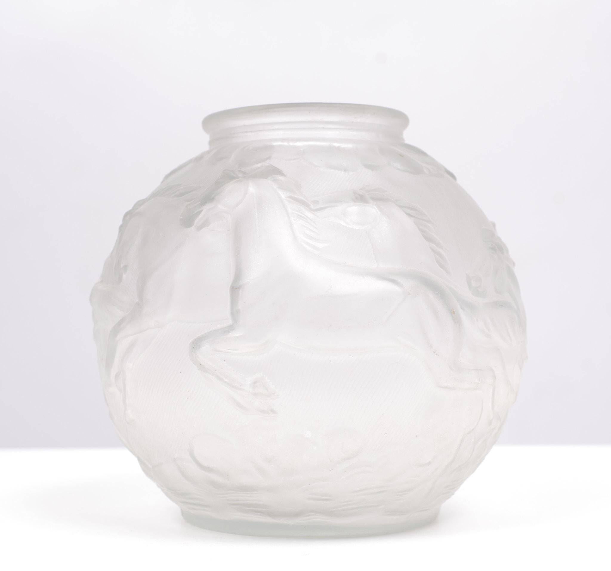 Karl Zentner, Satined Art Deco Ball Vase For Sale 1