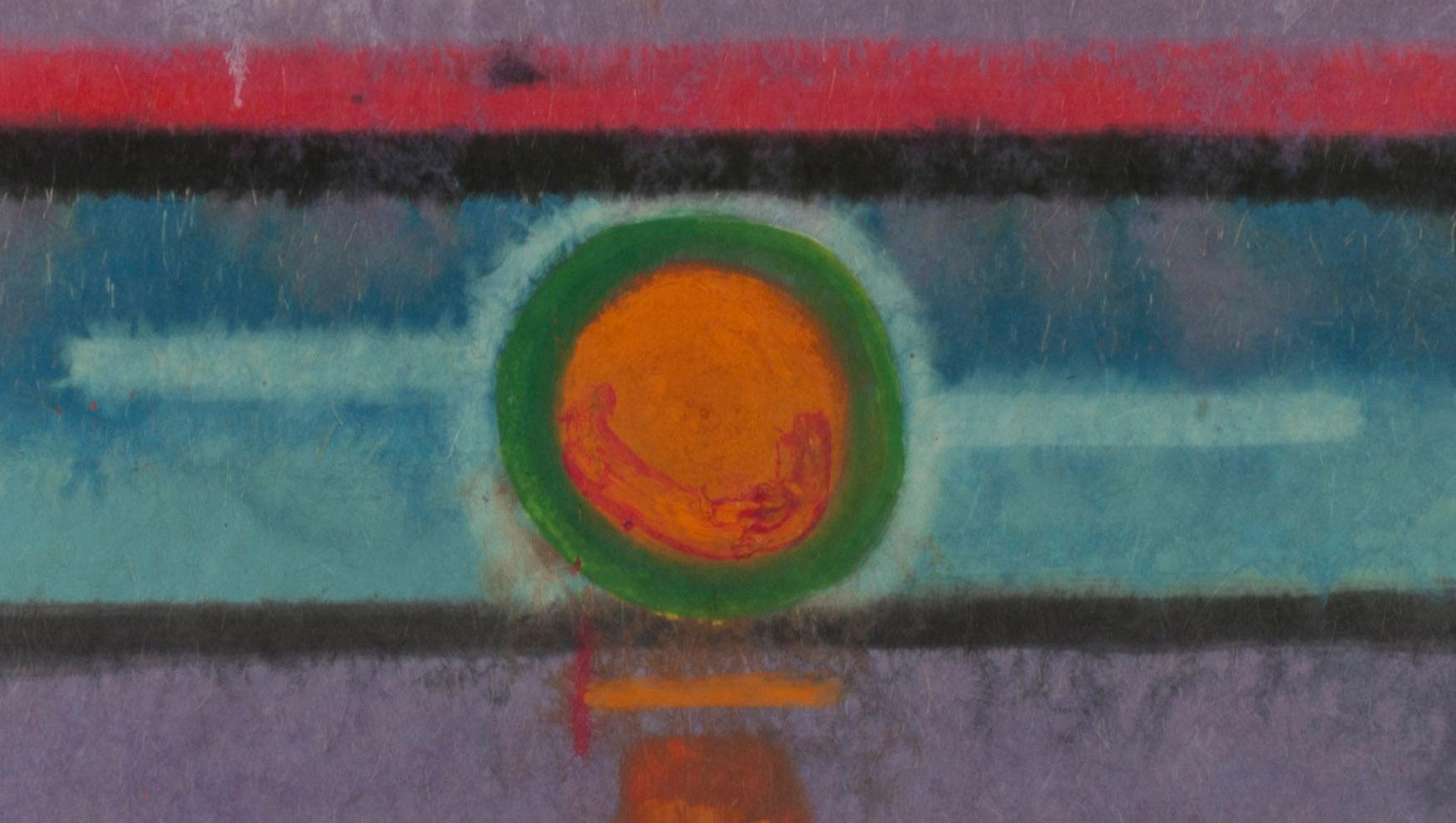 Arctic Light - Sole arancione - Painting di Karl Zerbe