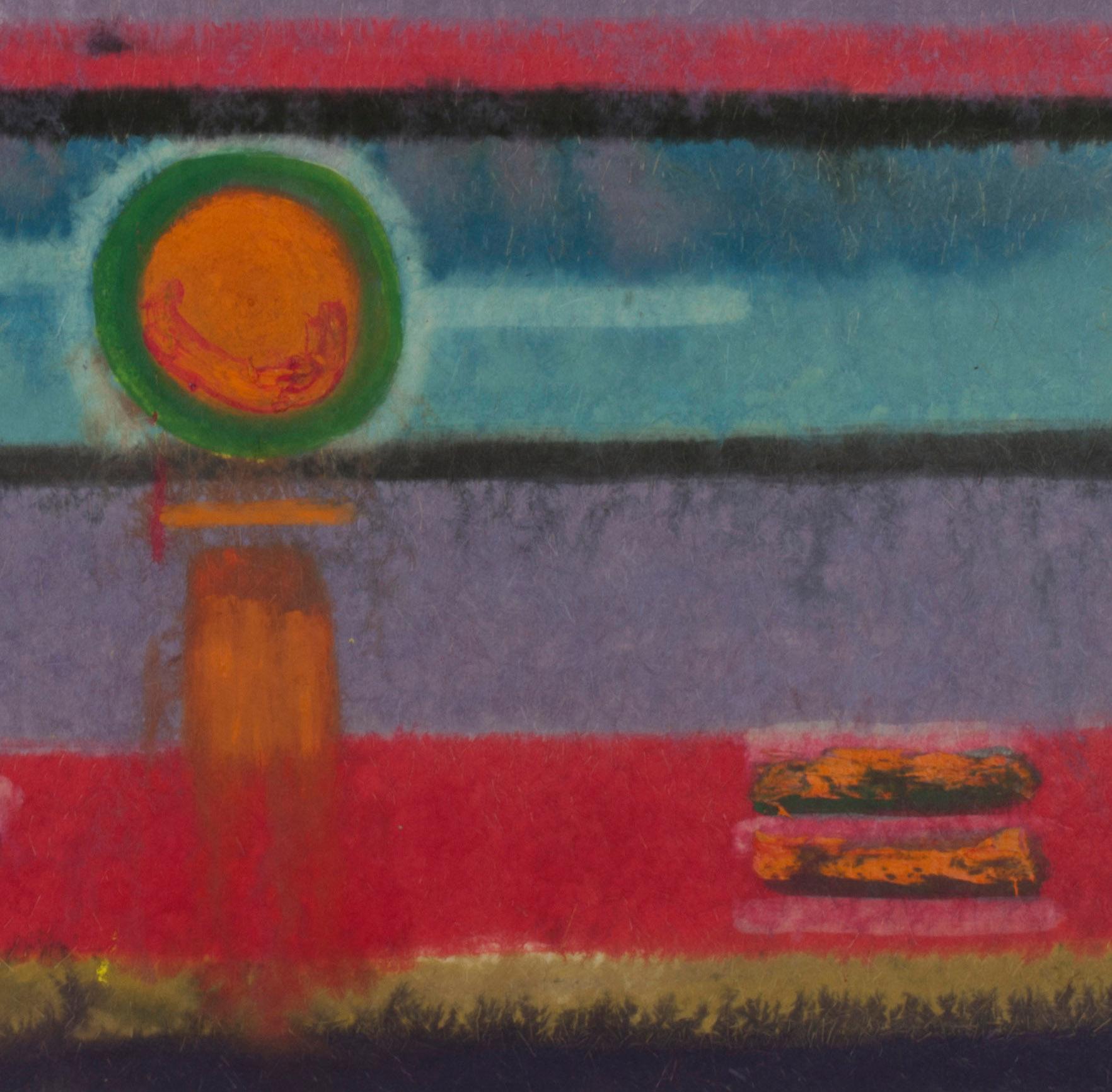 Arctic Light - Sole arancione - Painting American Modern di Karl Zerbe