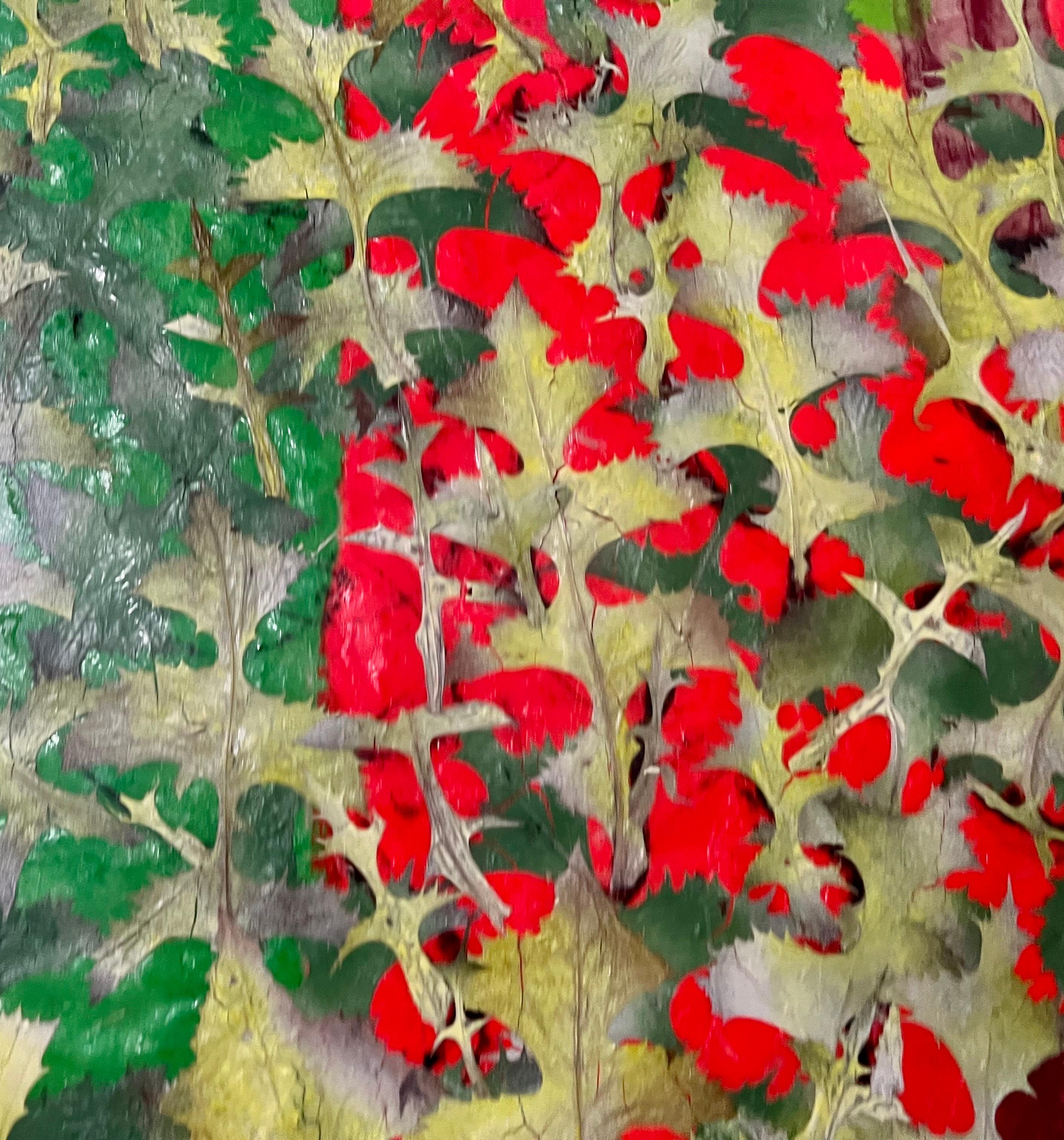 Bostoner modernistisches Gemälde mit Blumenmuster und Collage des deutschen Expressionisten Karl Zerbe im Angebot 14