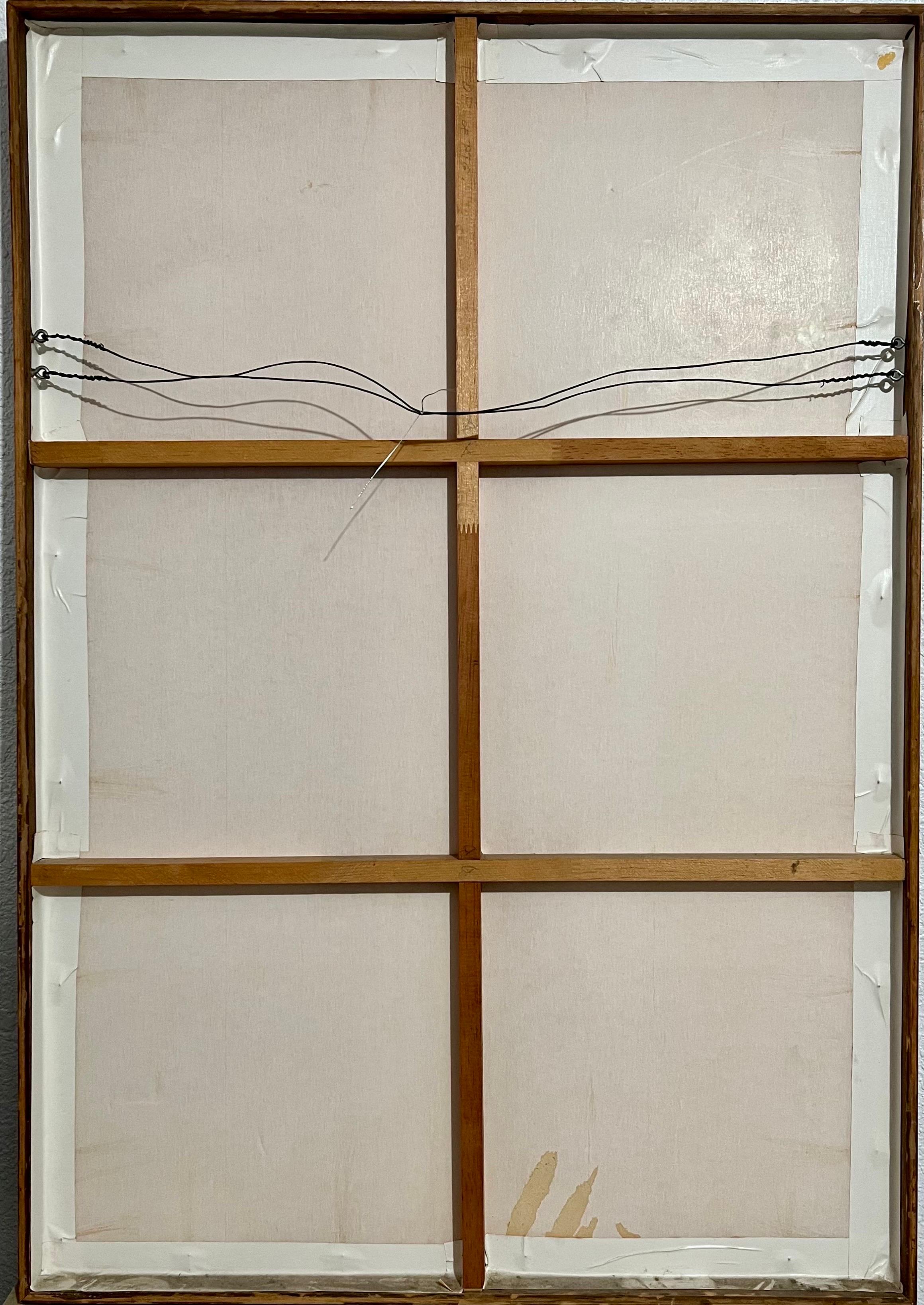 Boston Modernist Malerei Floral Foliage Collage Deutsch Expressionist Karl Zerbe im Angebot 16