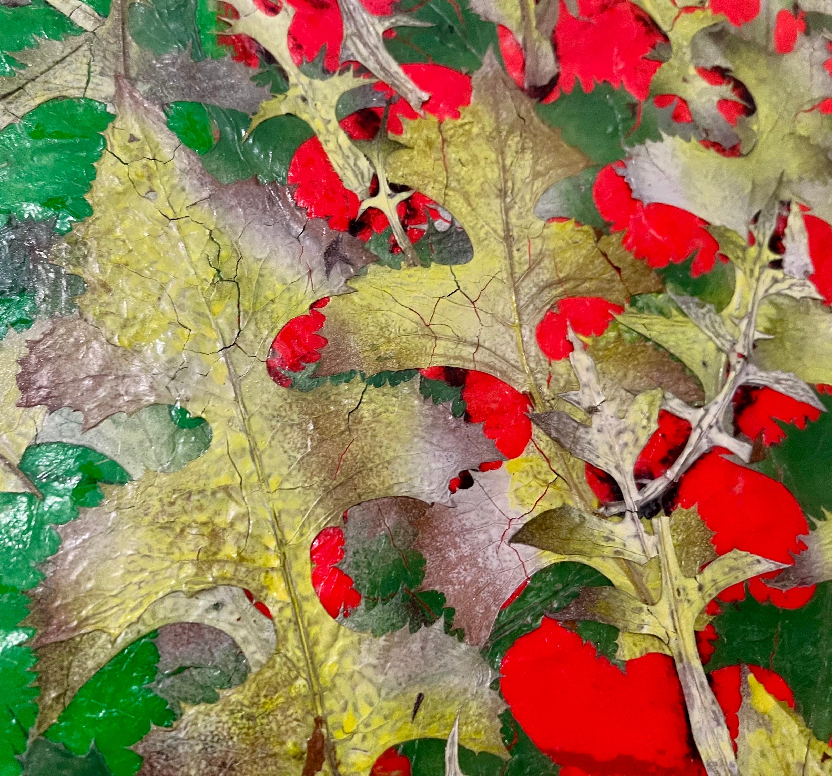 Bostoner modernistisches Gemälde mit Blumenmuster und Collage des deutschen Expressionisten Karl Zerbe im Angebot 8