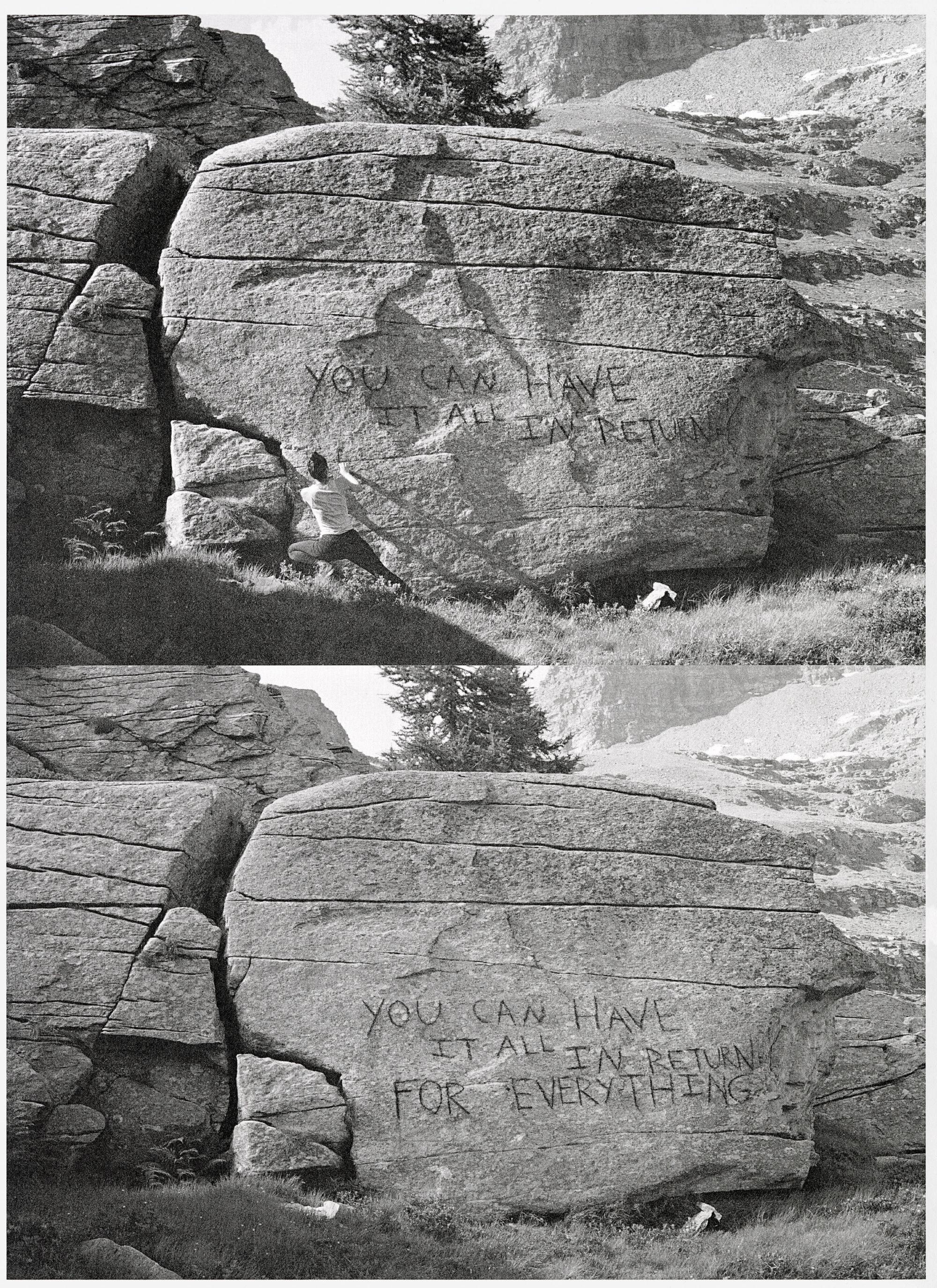 Karla Hiraldo Voleau  Black and White Photograph – Als Gegenleistung für alles
